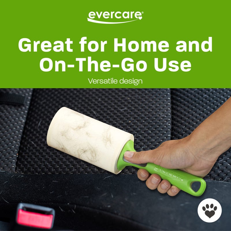 Evercare All Purpose Pet Hair Lint Roller with 2 Refills, 180 Total Sheets â€“ Reusable Sticky Roller for Pet Hair, Cat & Dog Hair Remover, Lint Remover, Pet Hair Remover for Furniture, Clothing & Cars - Image 5